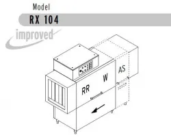 Купить машина посудомоечная dihr rx 104 as sx+dde+xp+dr64 – цена от завода, доставка до двери | RuOborudovanie.ru
