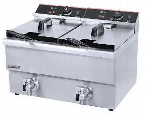 Фритюрница Airhot EF12+12 с краном на 12л, 6.5кВт, настольн. электр. – купить по цене завода