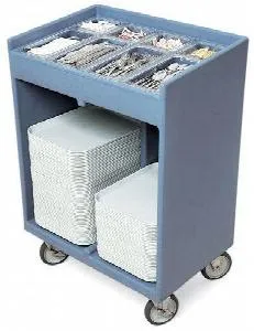 Тележка Cambro для подносов/стол приборов син-сер Tc1418 401 – купить по цене завода