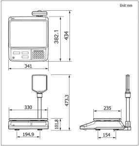 Весы торговые Cas PR-15P (LCD, II) (15кг, 2/5г) электронные – купить по цене завода
