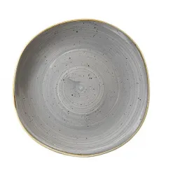 Купить тарелка мелкая "волна" 26,4см, без борта, stonecast, цвет peppercorn grey spgsog101 – цена от завода, доставка до двери | RuOborudovanie.ru