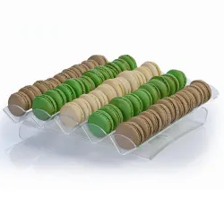 Купить подставка для "macarons" 31,5х32,5см h6,5см, 5 полос, пластик, прозрачная ag05801 – цена от завода, доставка до двери | RuOborudovanie.ru