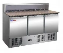 Стол холодильный Cooleq PS903 гранит для пиццы на 400л (+2...+8) 3дв – купить в RuOborudovanie.ru с доставкой до двери Купить стол холодильный cooleq ps903 гранит для пиццы на 400л (+2...+8) 3дв – цена от завода, доставка до двери | RuOborudovanie.ru