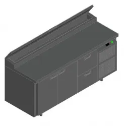 Купить стол для пиццы hicold pz2-112/gn (1/6h) – цена от завода, доставка до двери | RuOborudovanie.ru