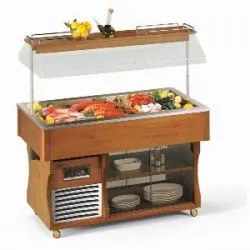 Купить стол шведский холодильный tecfrigo isola gourmet 4m темный орех – цена от завода, доставка до двери | RuOborudovanie.ru