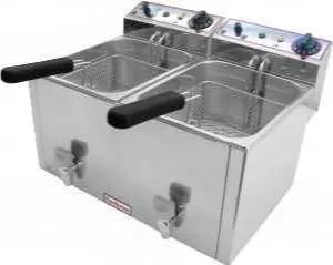 Фритюрница Beckers FR 10+10 LT на 20л, 6кВт, настольная, 215х270х135мм – купить по цене завода