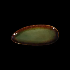 Блюдо овальное Corone Verde 255х115 мм синий+зеленый – купить по цене завода
