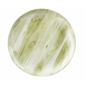 Тарелка мелкая 26СМ, без борта, Textured Prints, цвет Green Wood Wgrev101 – купить по цене завода