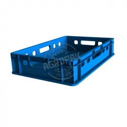 Ящик универсальный E1 600х400х120мм, объем 25л, п/э, цвет синий E1 600.400.120-00.60