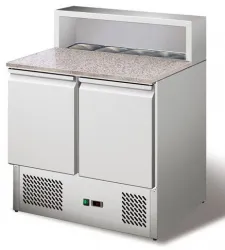 Купить стол для пиццы koreco ps900 (+0/+10) гранит.столеш., 2дв, 2полки gn1/1 – цена от завода, доставка до двери | RuOborudovanie.ru