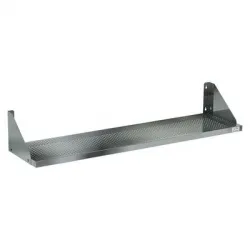 Купить полка настенная перфорированная пр-60/30 (нерж. сталь. aisi 430) 600х300х300 – цена от завода, доставка до двери | RuOborudovanie.ru