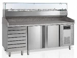 Стол для пиццы Tefcold Pt1310 + Vk38-200 – купить по цене завода