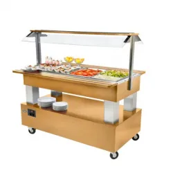 Купить салат-бар тепловой roller grill sb 40 c светлый дуб – цена от завода, доставка до двери | RuOborudovanie.ru