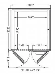Камера расстоечная Pavailler Cf 68 4/2 Cp 60X80 2двери/4тележки – купить по цене завода