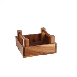 Купить поднос деревянный "ящик" 20х20см h10см buffet wood zcawsqrc1 – цена от завода, доставка до двери | RuOborudovanie.ru