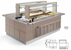 Купить стол шведский комб. островн. enofrigo fast gourmet isola doppia bm+rf 2000 венге – цена от завода, доставка до двери | RuOborudovanie.ru