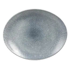 Блюдо овальное 31,7Х25,5СМ, без борта, цвет Raku Topaz Blue, Studio Prints Rktbop121 – купить по цене завода
