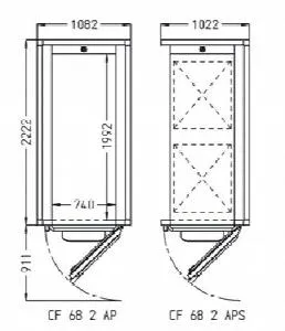 Камера расстоечная Pavailler Cf 68 2 Aps 60X80 1дверь/2тележки – купить по цене завода