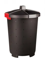 Купить бак для отходов с крышкой черный 65 л [460701681518, 431253713] – цена от завода, доставка до двери | RuOborudovanie.ru
