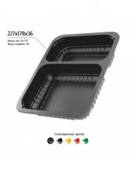 Купить лоток 227x178x36 (двухсекционный) – цена от завода, доставка до двери | RuOborudovanie.ru