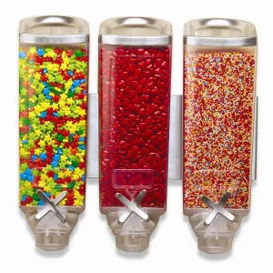 Диспенсер Rosseto Ez-Pro для сыпучих продуктов, три емкости по 3,8л, 39,4Х19,7СМ H38,1См, сталь/акри – купить по цене завода