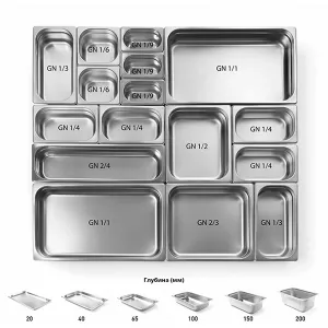 Гастроемкость FoodAtlas GN 1/4-100 нерж.сталь – купить по цене завода