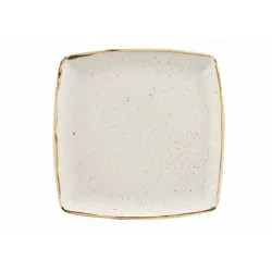 Купить тарелка мелкая квадратная 26,8см, без борта, stonecast, цвет barley white swhsds101 – цена от завода, доставка до двери | RuOborudovanie.ru