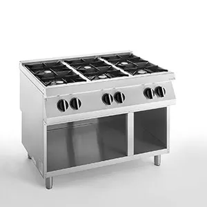 Плита газовая 6 конфорочная 900 серии Apach Chef Line Slrrg129Os – купить по цене завода