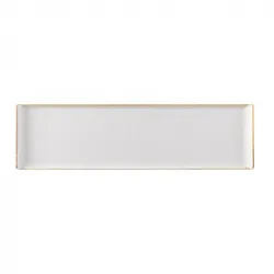 Купить поднос сервировочный прямоугольный 56х15,3см, меламин, buffet stonecast melamine, цвет barley white – цена от завода, доставка до двери | RuOborudovanie.ru