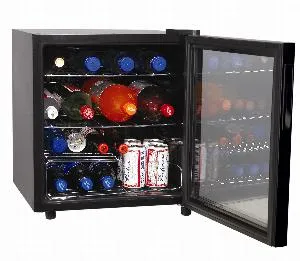 Шкаф холодильный со стеклом Cooleq Tbc-46 черный – купить по цене завода