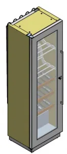 Шкаф винный вентилируемый Enofrigo MIAMI MEDIUM VT RF T + 3 DR серый – купить по цене завода