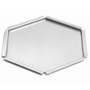 Поднос сервировочный Honeycomb Medium D40,6См H5,1См, шестиугольный, нерж.сталь Sm120 – купить по цене завода