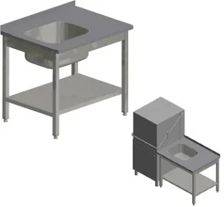 Стол Kayman СПМ-121/0907 правый для грязной посуды для посудомоечной машины Tatra – купить по цене завода