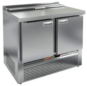 Стол для салатов Hicold SLE2-11SN (1/6) (+2+10), 2 двери, 1000х600х850мм, ниж.агрегат – купить по цене завода