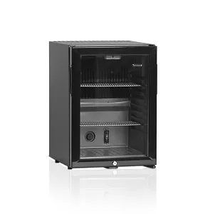Шкаф холодильный Tefcold Tm42G (черный) (+5/+12) 40л со стеклом барный, с замком – купить по цене завода
