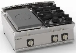 Купить плита комбинированная 740 серии tecnoinox pcpg8g7 713006 газ – цена от завода, доставка до двери | RuOborudovanie.ru