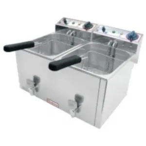 Фритюрница Beckers FR 8+8 на 16л, 6.6кВт, настольная, 400х520х350мм – купить по цене завода