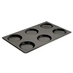 Противень Paderno 41755-11, 53х32,5см, Gn 1/1 6 порций по D12,5см, алюм. С антиприг.покрытием – купить в RuOborudovanie.ru с доставкой до двери Купить противень paderno 41755-11, 53х32,5см, gn 1/1 6 порций по d12,5см, алюм. с антиприг.покрытием – цена от завода, доставка до двери | RuOborudovanie.ru