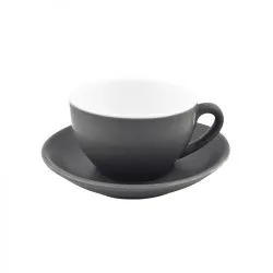 Купить чашка cappuccino 280мл (блюдце 15см), bevande цвет slate 978454 – цена от завода, доставка до двери | RuOborudovanie.ru