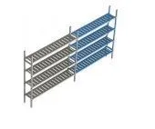 Купить стеллаж polair load.me.poly 18al.4pp40.13e линейная секция 4 яруса – цена от завода, доставка до двери | RuOborudovanie.ru