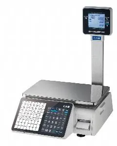 Весы торговые Cas CL3000J-15P (TCP-IP) с печатью этикеток (80мм) со стойкой – купить по цене завода