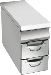 Купить стенд закрытый шириной 40 см с 4 ящиками для gn1/1*100 мм, линия omega angelo po 04wpn4c – цена от завода, доставка до двери | RuOborudovanie.ru