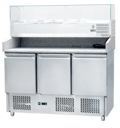 Купить стол для пиццы koreco s903pz (+5/+10) гранит.столеш., 3дв, gn1/1 – цена от завода, доставка до двери | RuOborudovanie.ru