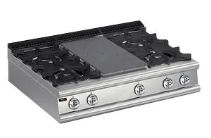 Плита газовая Apach Chef Line Lrstg129R4 со сплошной поверхностью 900 серии – купить по цене завода