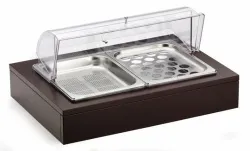Купить мармит pintinox 51132830 венге настол.gn1/1 с крыш.roll-top (чафиндиш) с охлажд.элем, на дер.подст. – цена от завода, доставка до двери | RuOborudovanie.ru