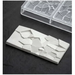 Форма для шок. "Chocolate Bar Crush" 155Х77ММ H10Мм, 100ГР, 3 ячейки, п/к Pc5002 – купить по цене завода