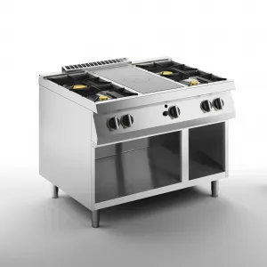 Плита со сплошной поверхностью газовая 700 серии Apach Chef Line Slrstg127R4Os – купить по цене завода