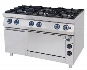 Плита 6 конфорочная Kogast Ks-T67/1K-O 55846 газ 700 серии – купить по цене завода