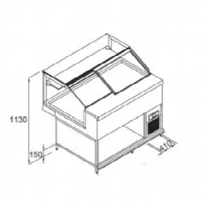 Витрина холодильная статика Frigomeccanica Just Vbd 1500 Mi Sp без обшивки – купить по цене завода