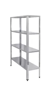Стеллаж кухонный Luxstahl СР-1800х1200х300/4 нерж – купить по цене завода